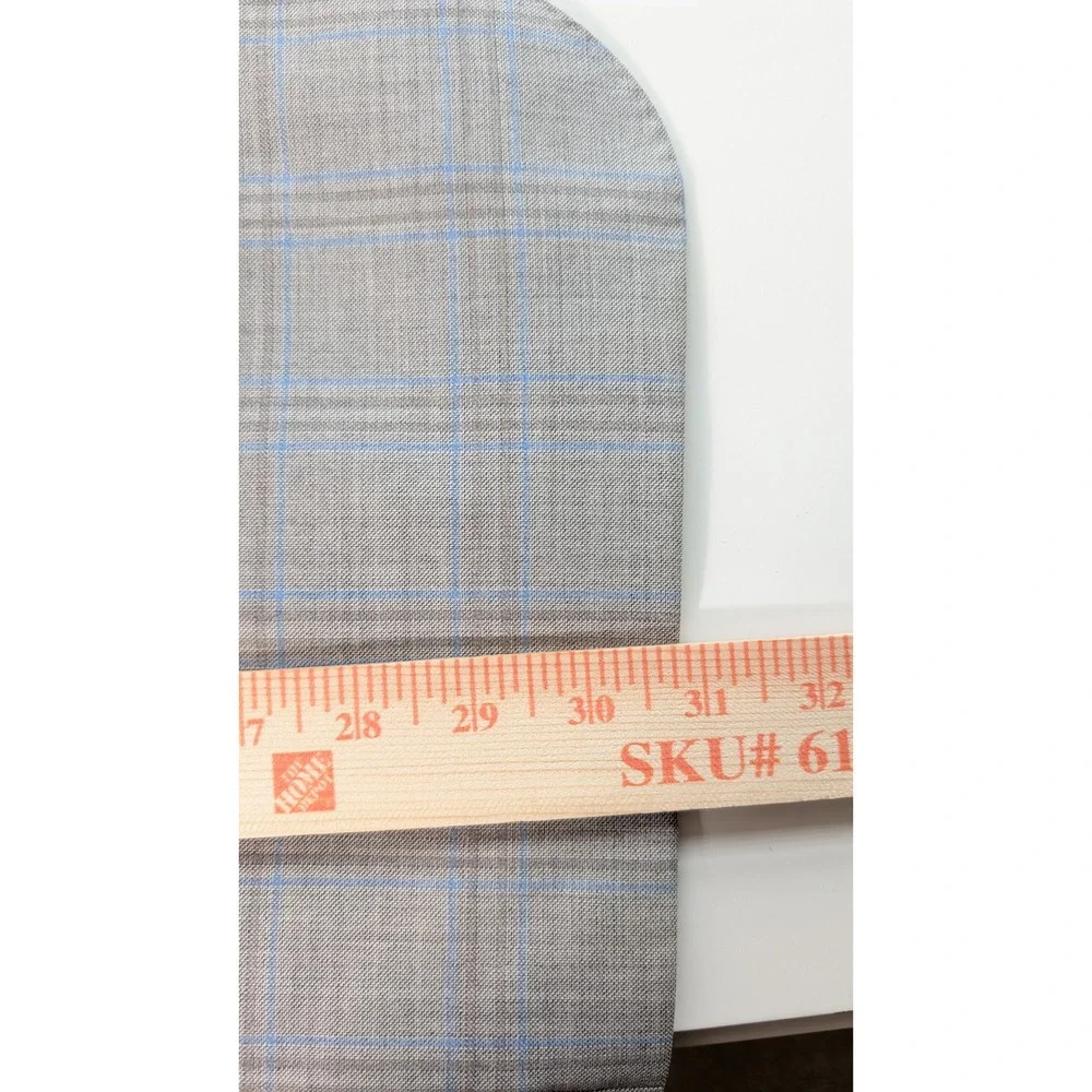 Blujacket Mens 48R Blue Plaid Regular Fit‎ Reda Wool Blazer Sportcoat